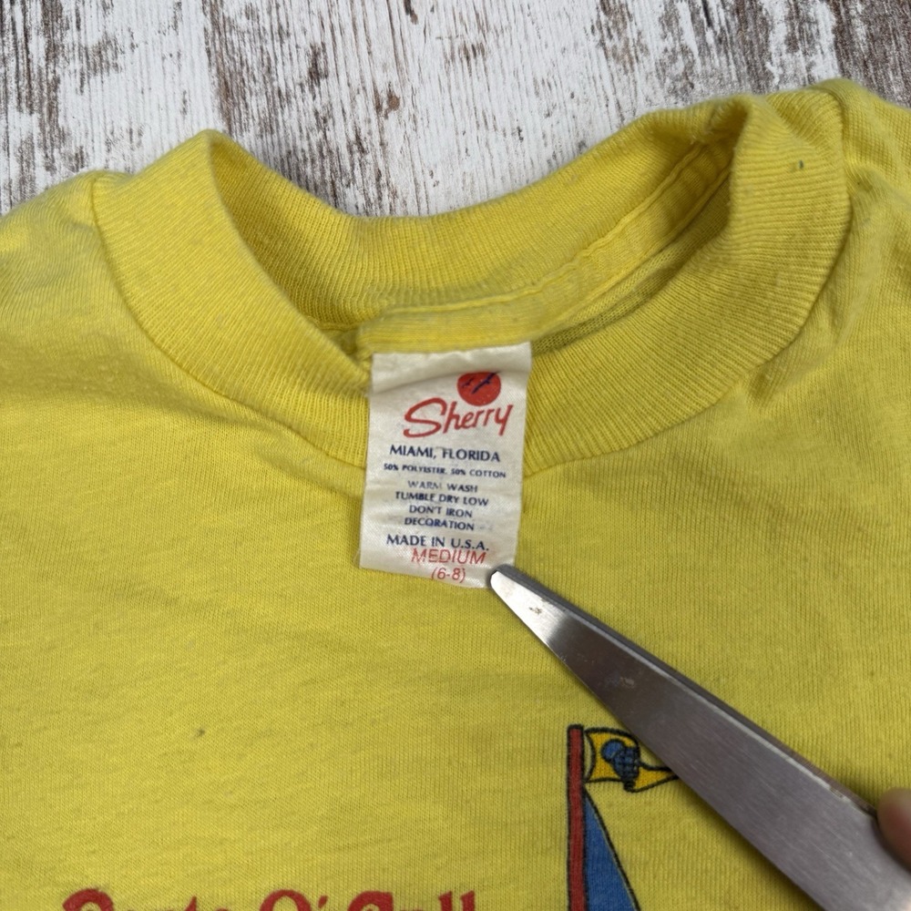 Vintage 1970s Walt Disney Productions Mickey Mouse AOP Kids Tee Shirt Lot Sz 6-8 - Picture 13 of 16
